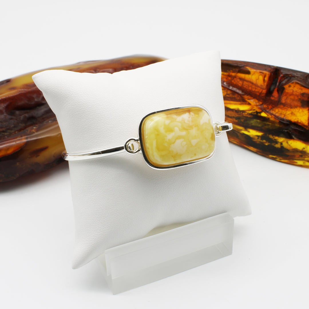 Milky Amber Bangle