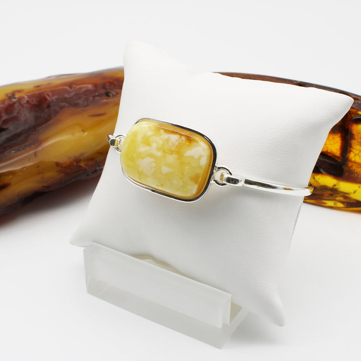 Milky Amber Bangle