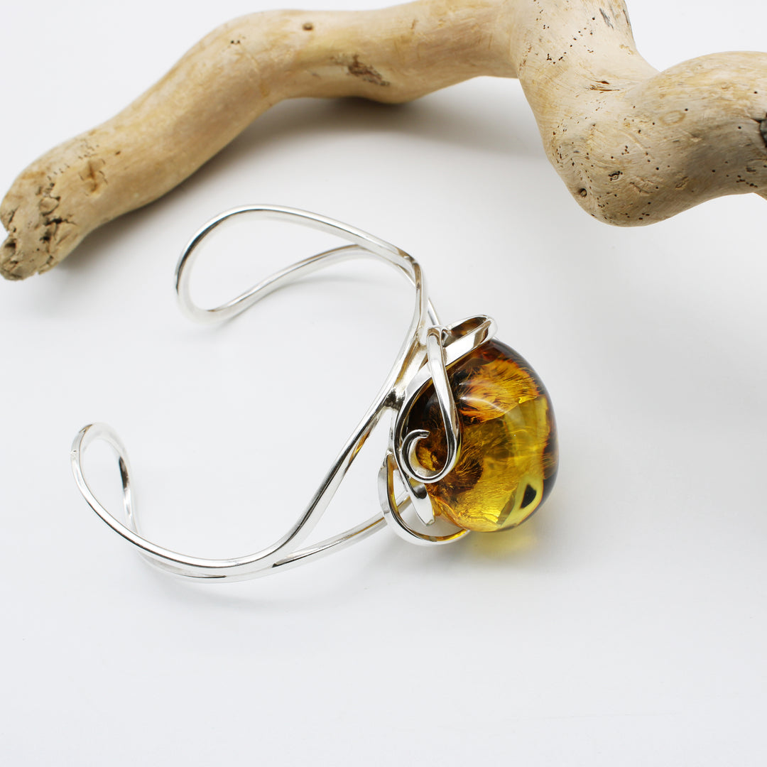 Cognac Amber Bangle