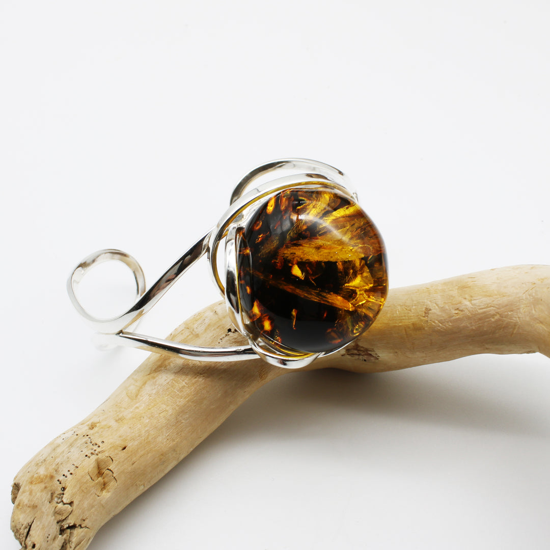 Cognac Amber Bangle