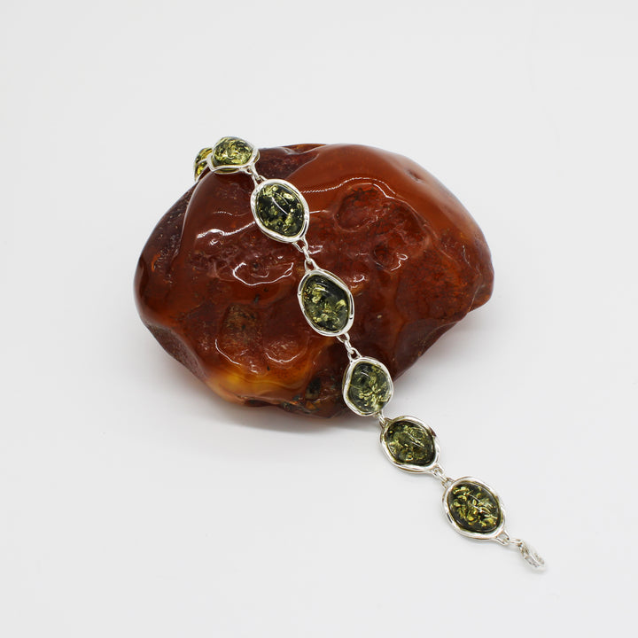 Green Amber Bracelet