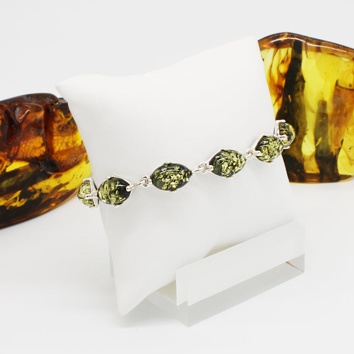 Green Amber Bracelet