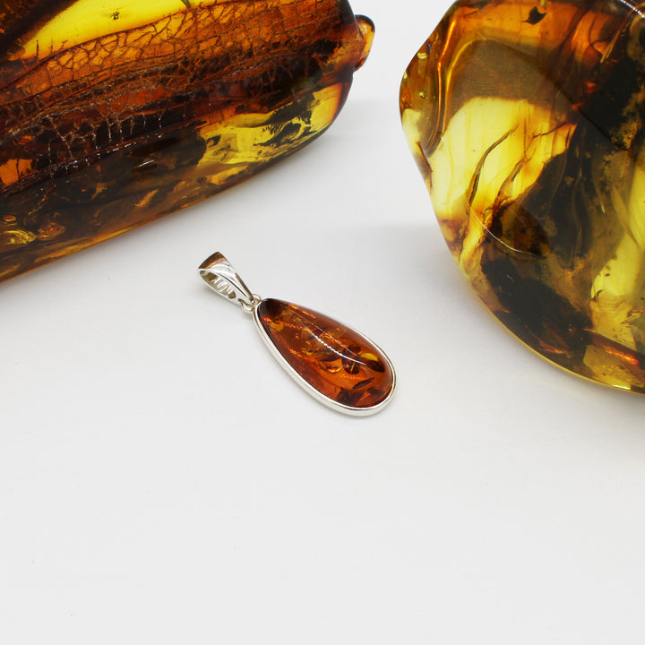 Cognac Amber Pendant