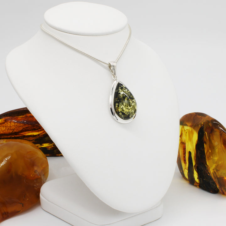 Green Amber Pendant