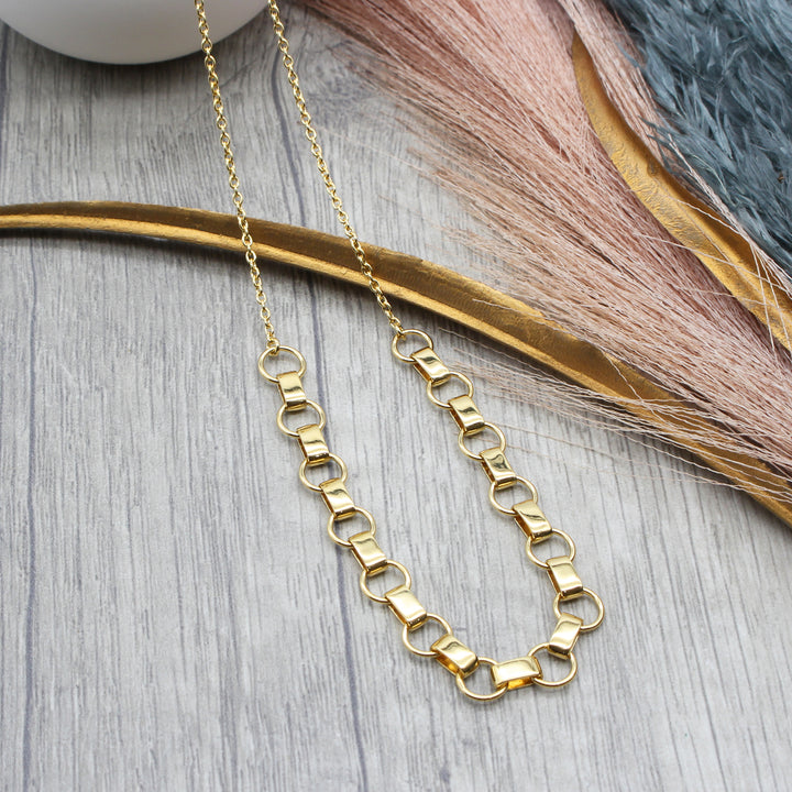 Gold Vermeil Rounded Link Necklace