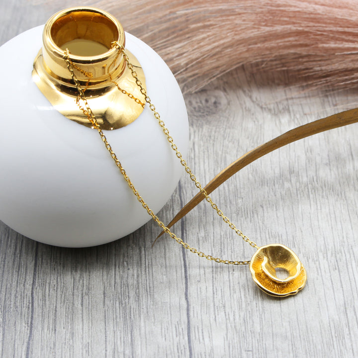 Gold Vermeil Swirl Necklace