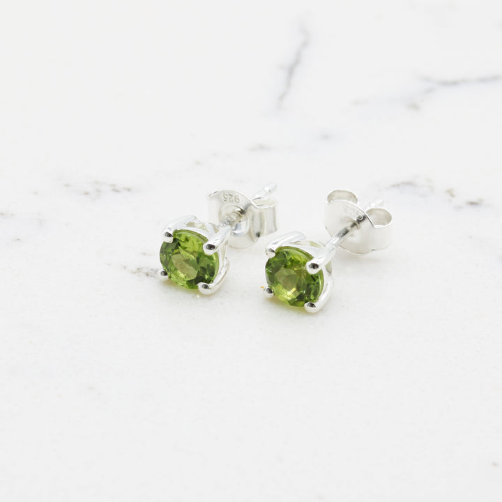 Peridot Stud Earrings