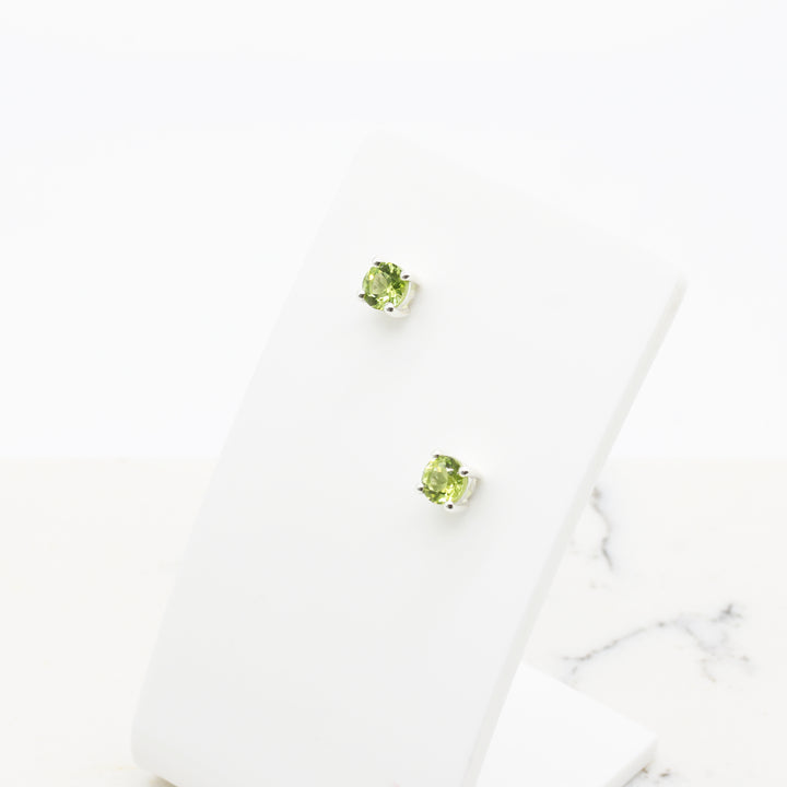 Peridot Stud Earrings