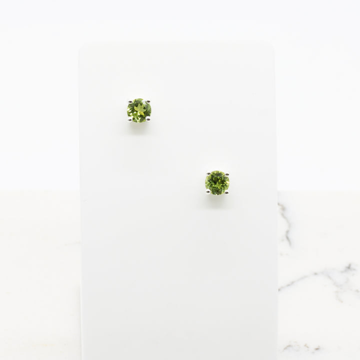 Peridot Stud Earrings