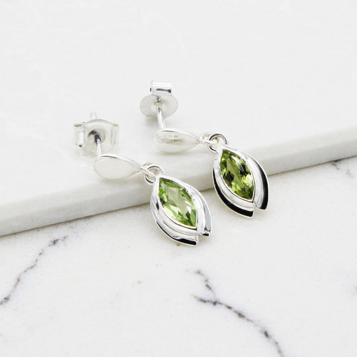 Peridot Drop Earrings