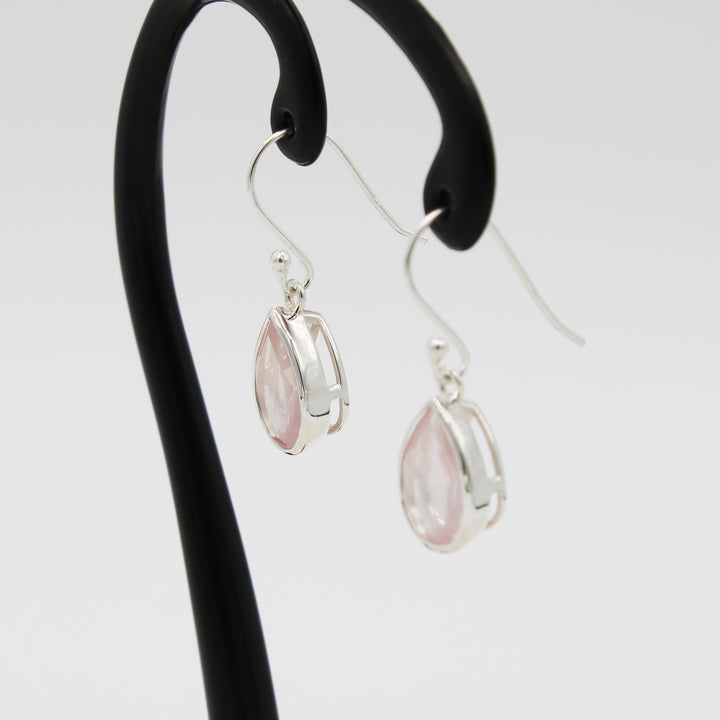 Rose Quartz Drop Earrings