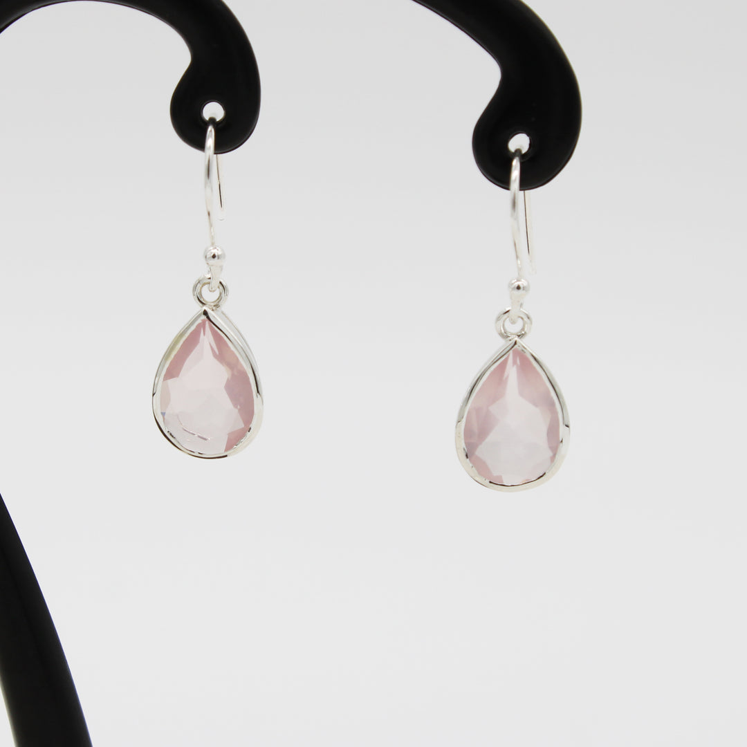 Rose Quartz Drop Earrings