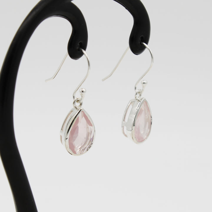 Rose Quartz Drop Earrings