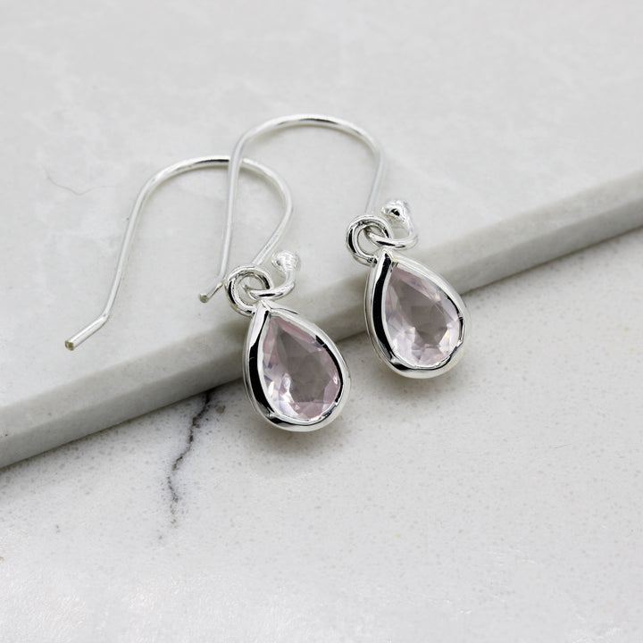 Rose Quartz Drop Earrings