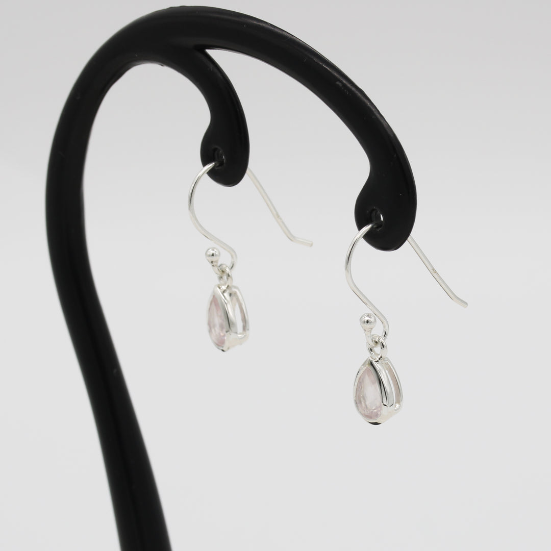 Rose Quartz Drop Earrings