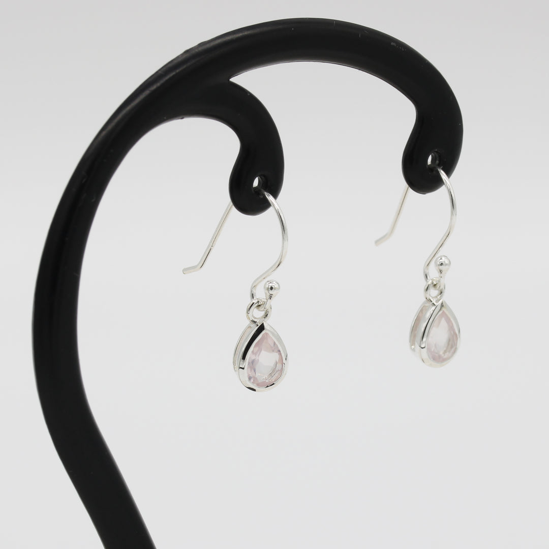 Rose Quartz Drop Earrings