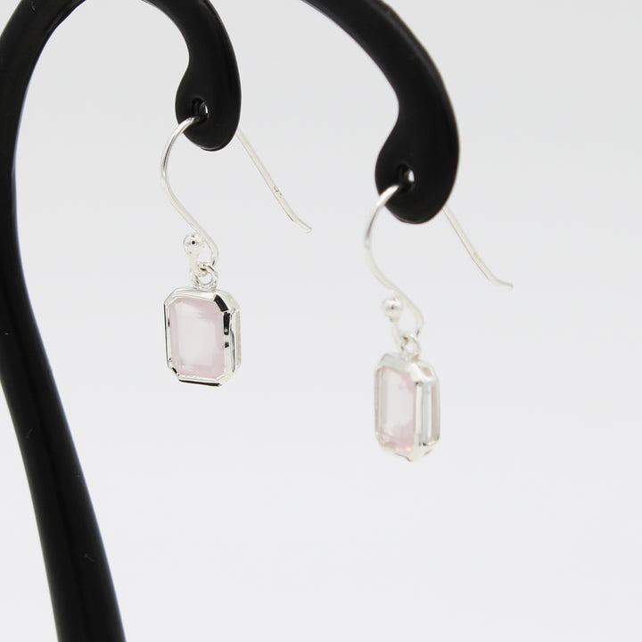 Rose Quartz Drop Earrings