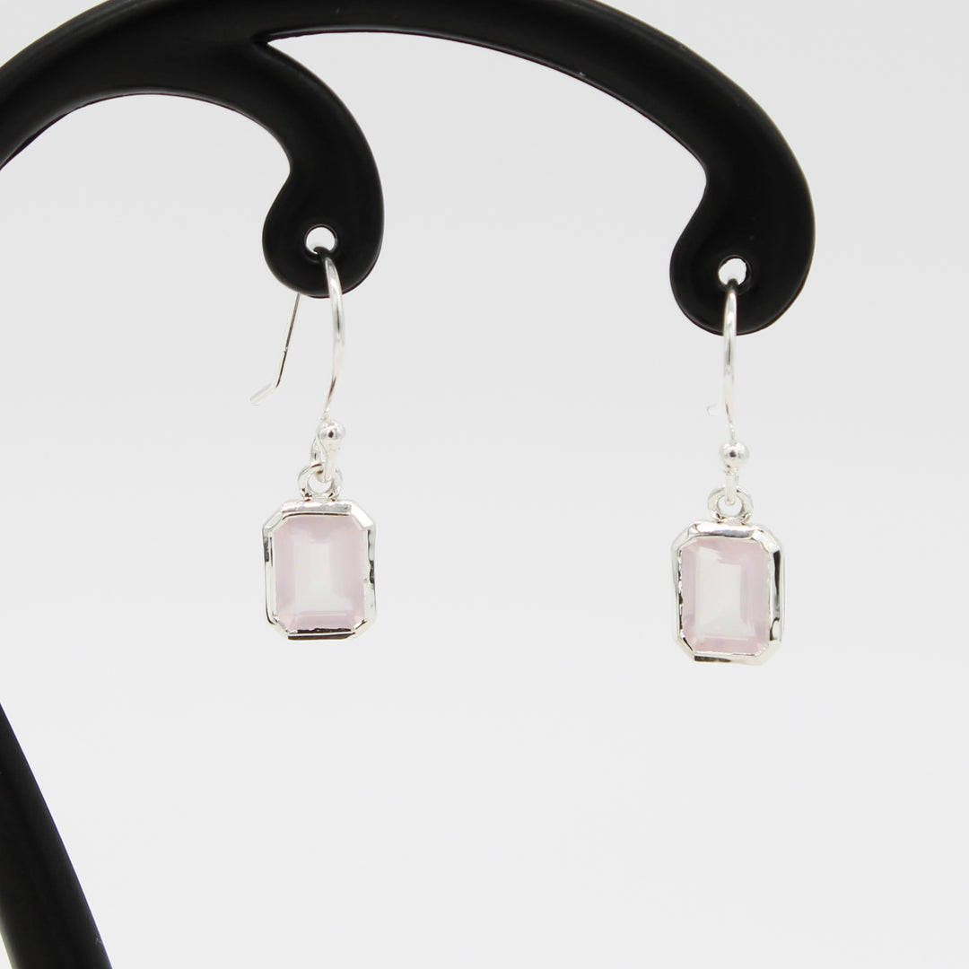 Rose Quartz Drop Earrings