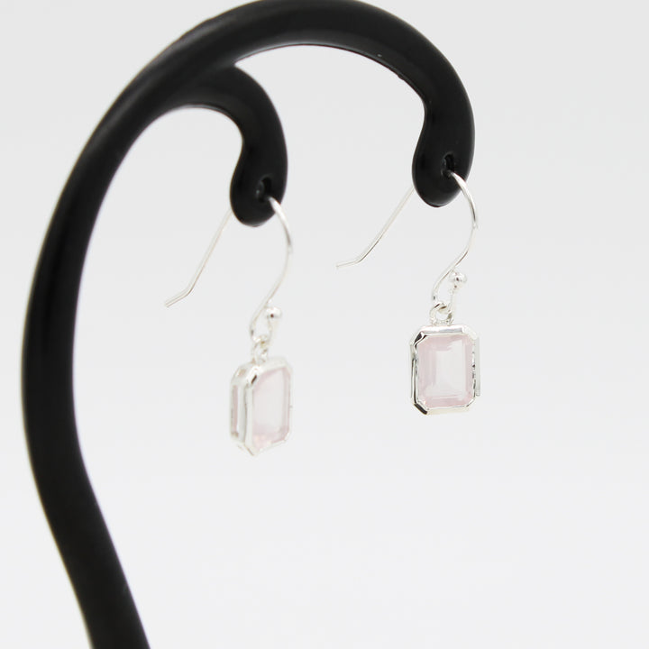 Rose Quartz Drop Earrings