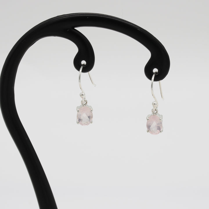 Rose Quartz Drop Earrings