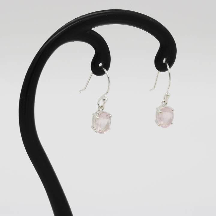 Rose Quartz Drop Earrings