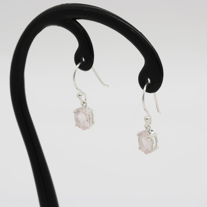 Rose Quartz Drop Earrings