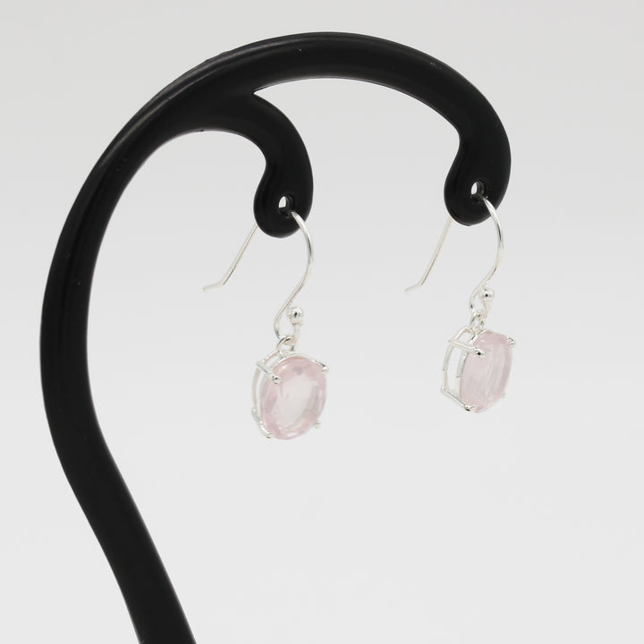 Rose Quartz Drop Earrings