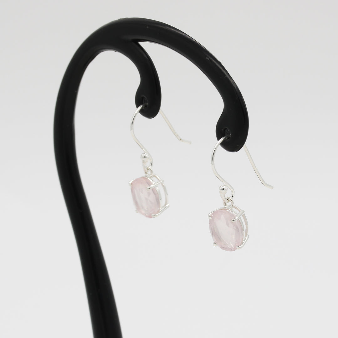 Rose Quartz Drop Earrings