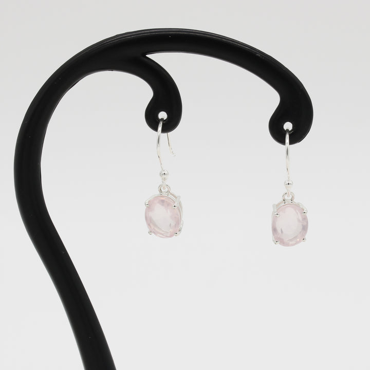 Rose Quartz Drop Earrings