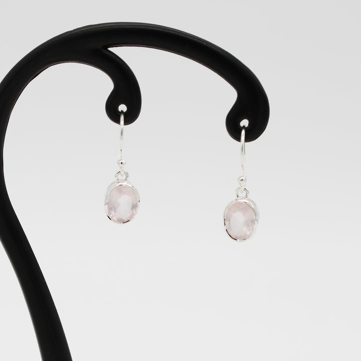 Rose Quartz Drop Earrings