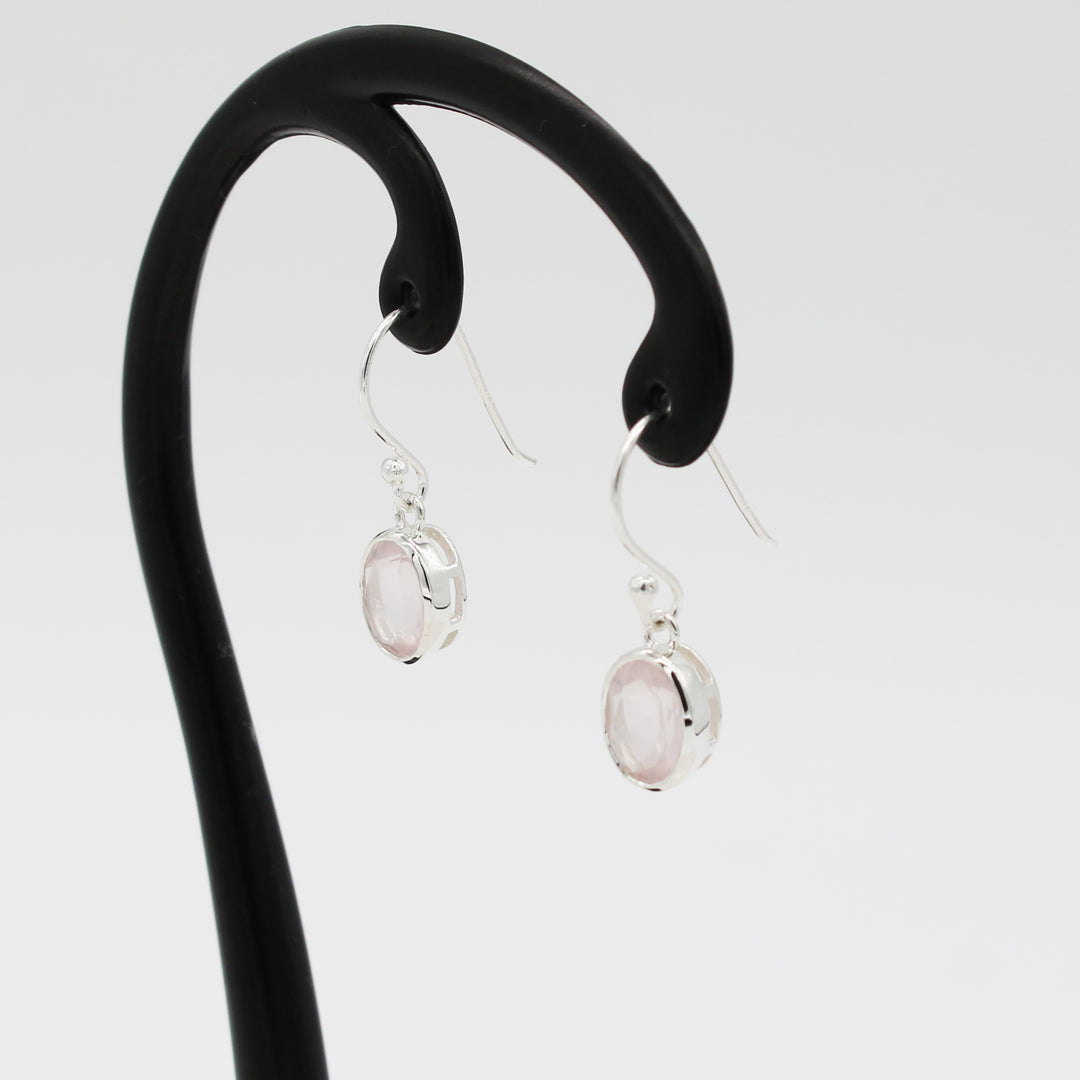 Rose Quartz Drop Earrings