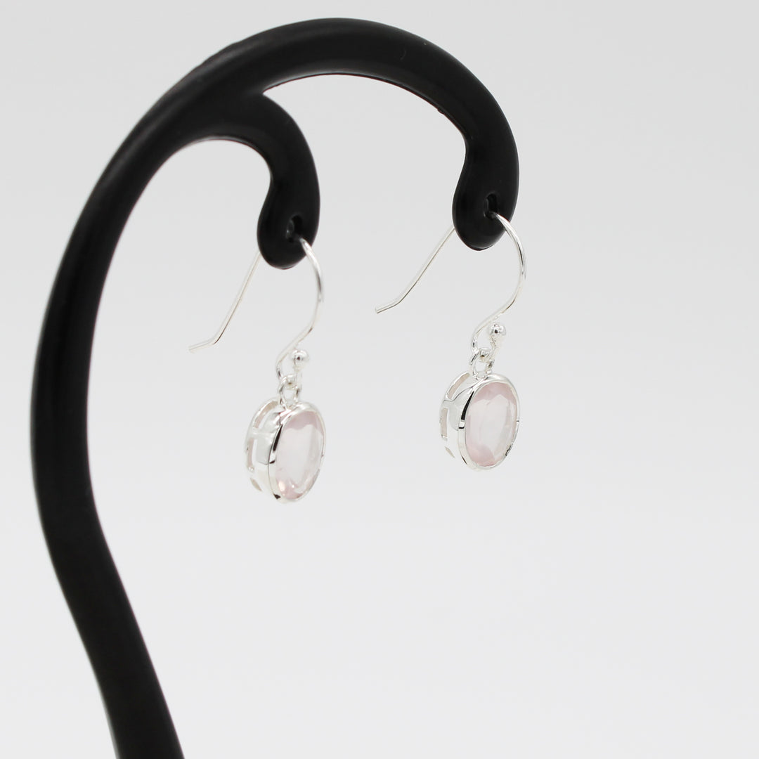 Rose Quartz Drop Earrings