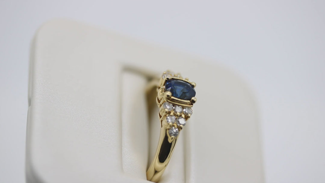 Sapphire and Diamond Ring