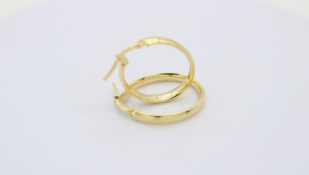 9ct Gold Hoop Earrings