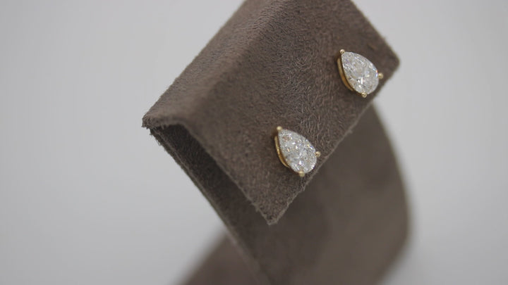 2.00ct Lab-Grown Diamond Pear Studs