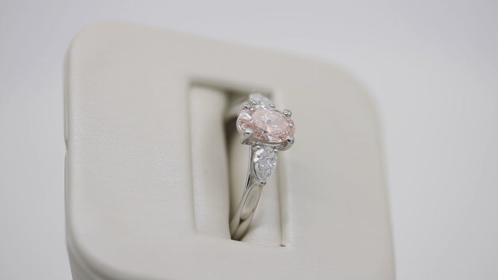 Pink Lab-Grown Diamond Ring