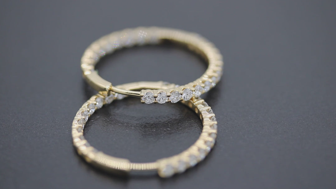 2.00ct Lab-Grown Diamond Hoops