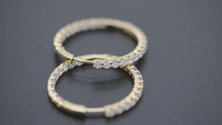 Lab-Grown Diamond Hoop earrings