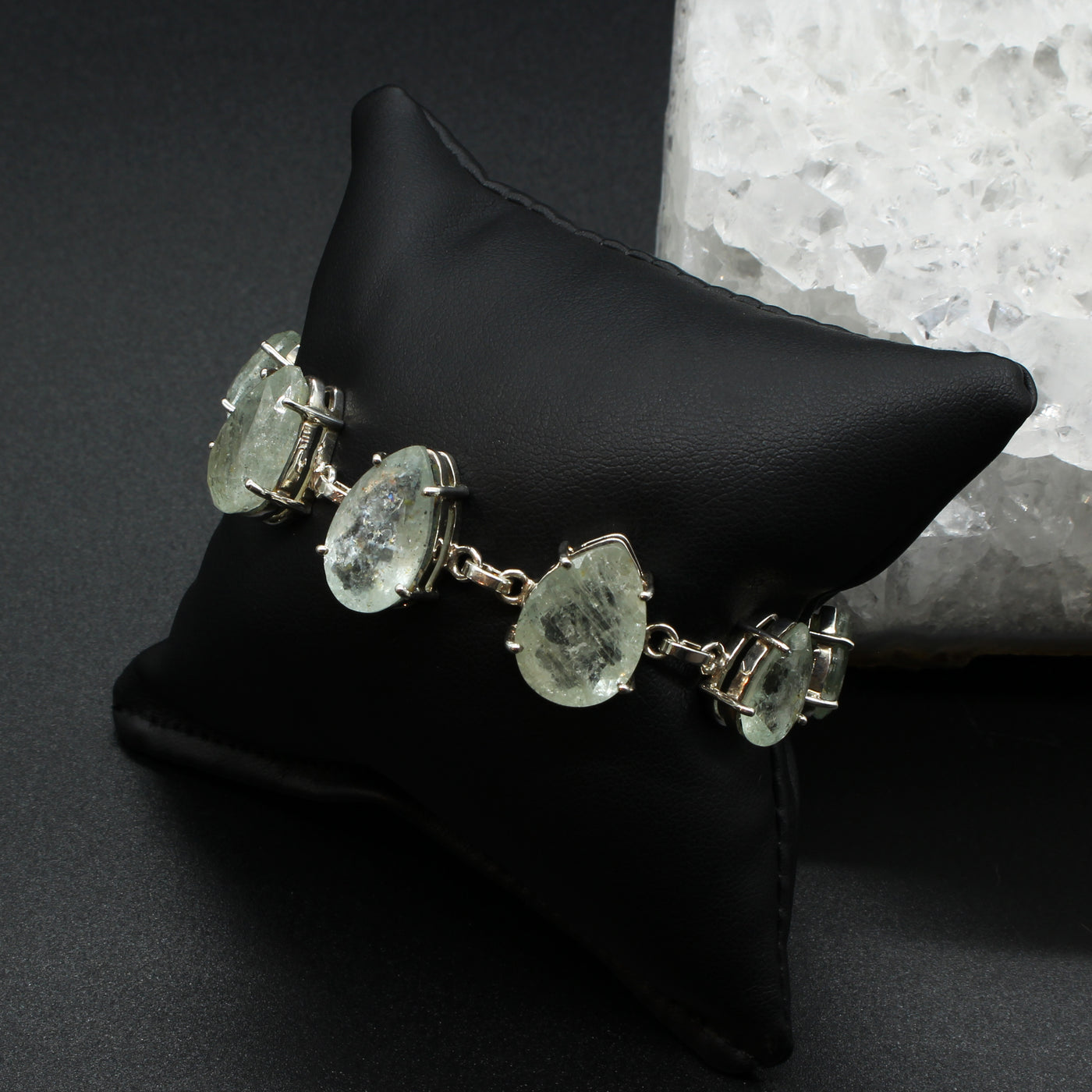 Aquamarine Bracelet Birthday Gifts for Her Raw Crystal - Etsy UK