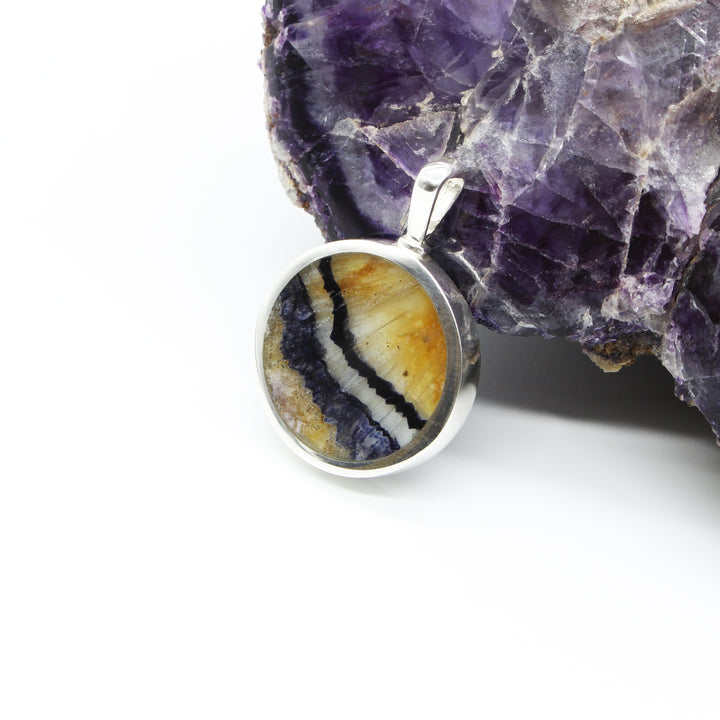 Blue John Double Sided Pendant