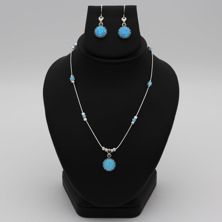 Blue Opal Necklace