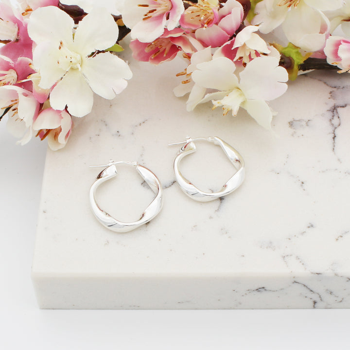 Silver Hoop Earrings