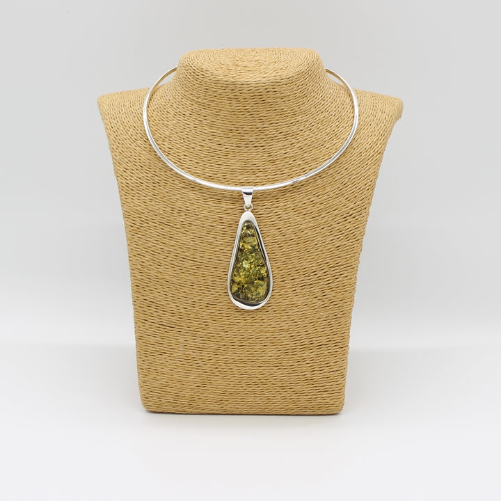 Green Amber Pendant