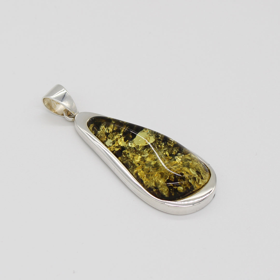 Green Amber Pendant