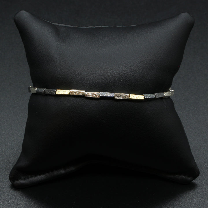 Gold & Silver Beaded Bracelet