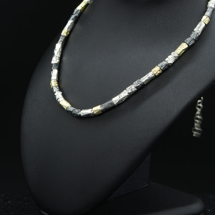 Gold & Silver Beaded Necklace