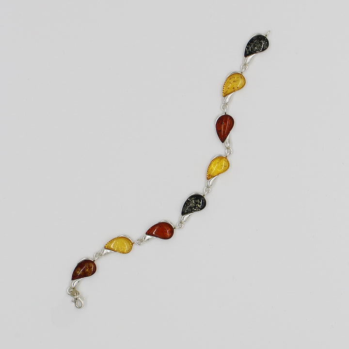Mixed Amber Pear Bracelet