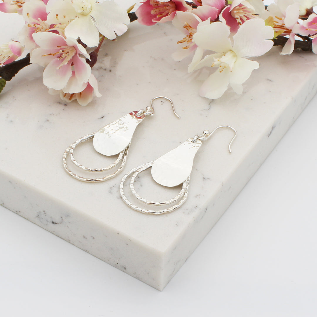 Silver Drop Earrings